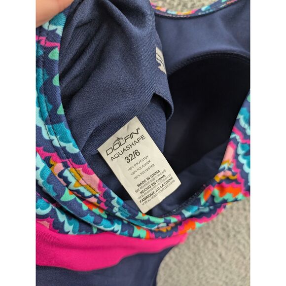 NWT Dolfin Aquashape Women's Moderate Scoop Back Swimsuit sz 6 - Picture 9 of 12